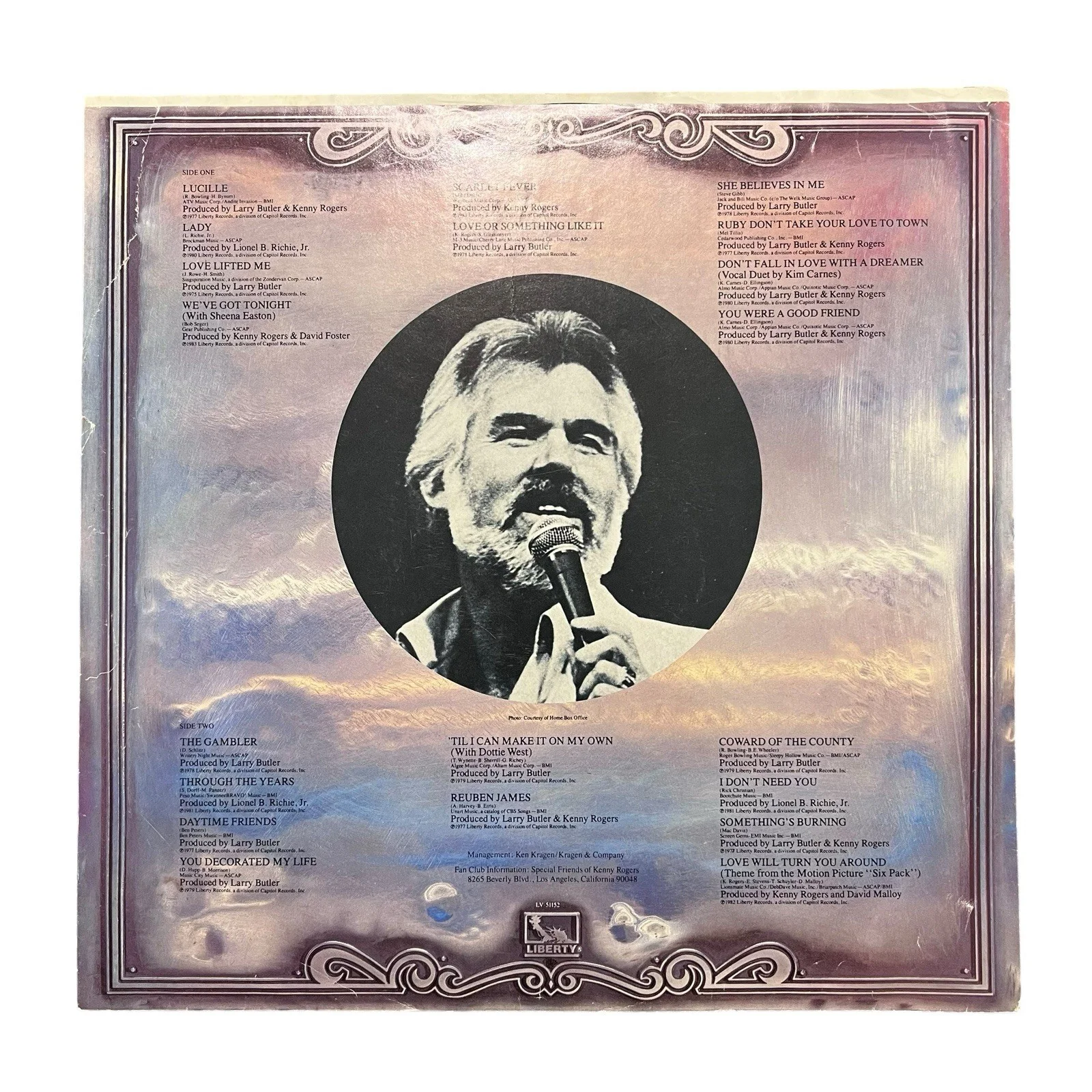 Kenny Rodgers Signed Autographed Greatest Hits Vinyl Album, изображение 4