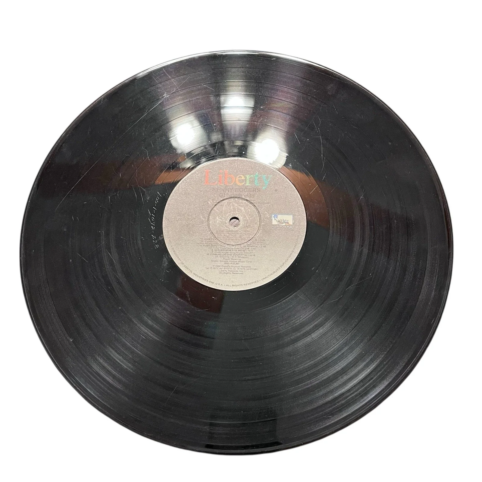 Kenny Rodgers Signed Autographed Greatest Hits Vinyl Album, изображение 5
