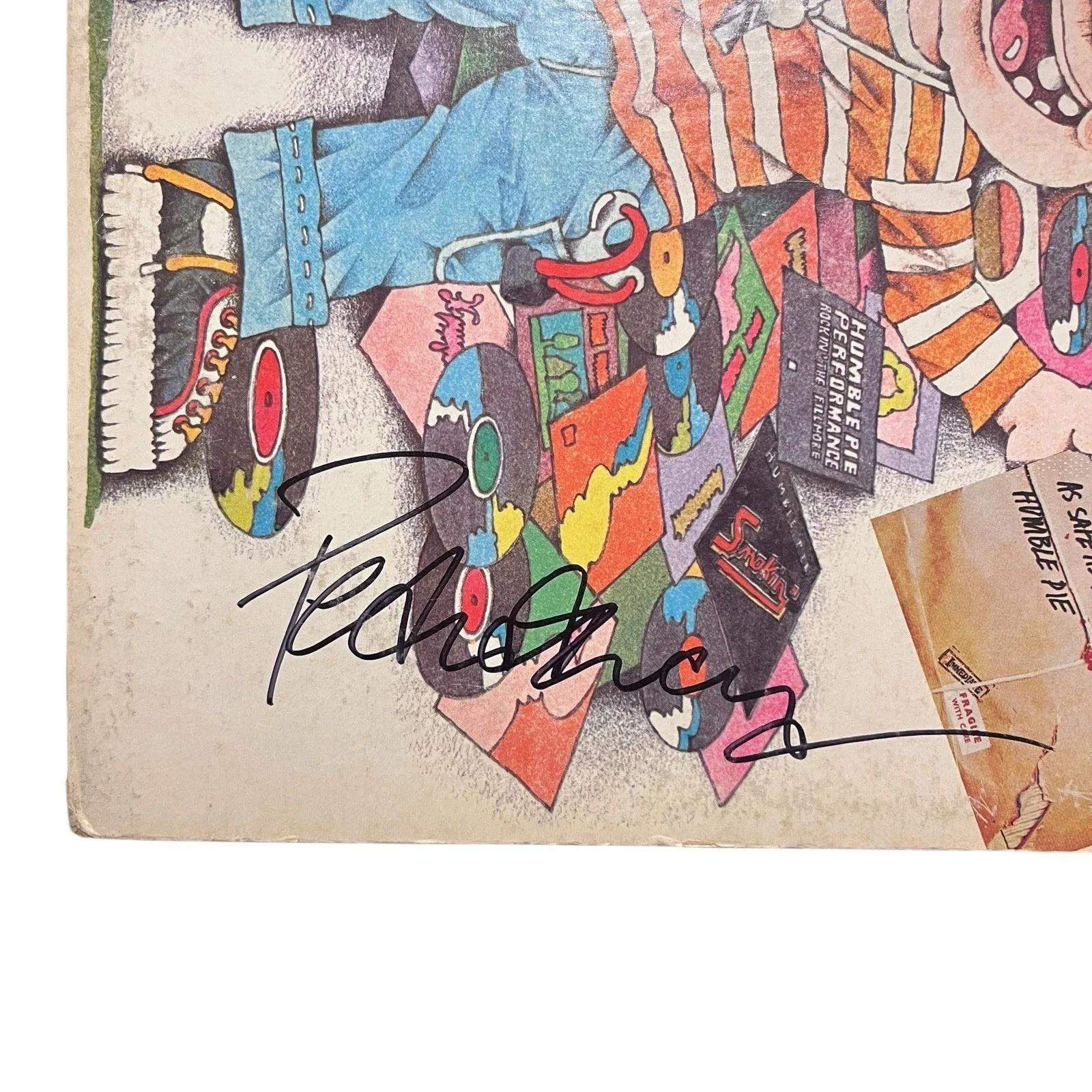 Peter Frampton Signed Autographed Humble Pie Lost And Found Vinyl Album, image 2