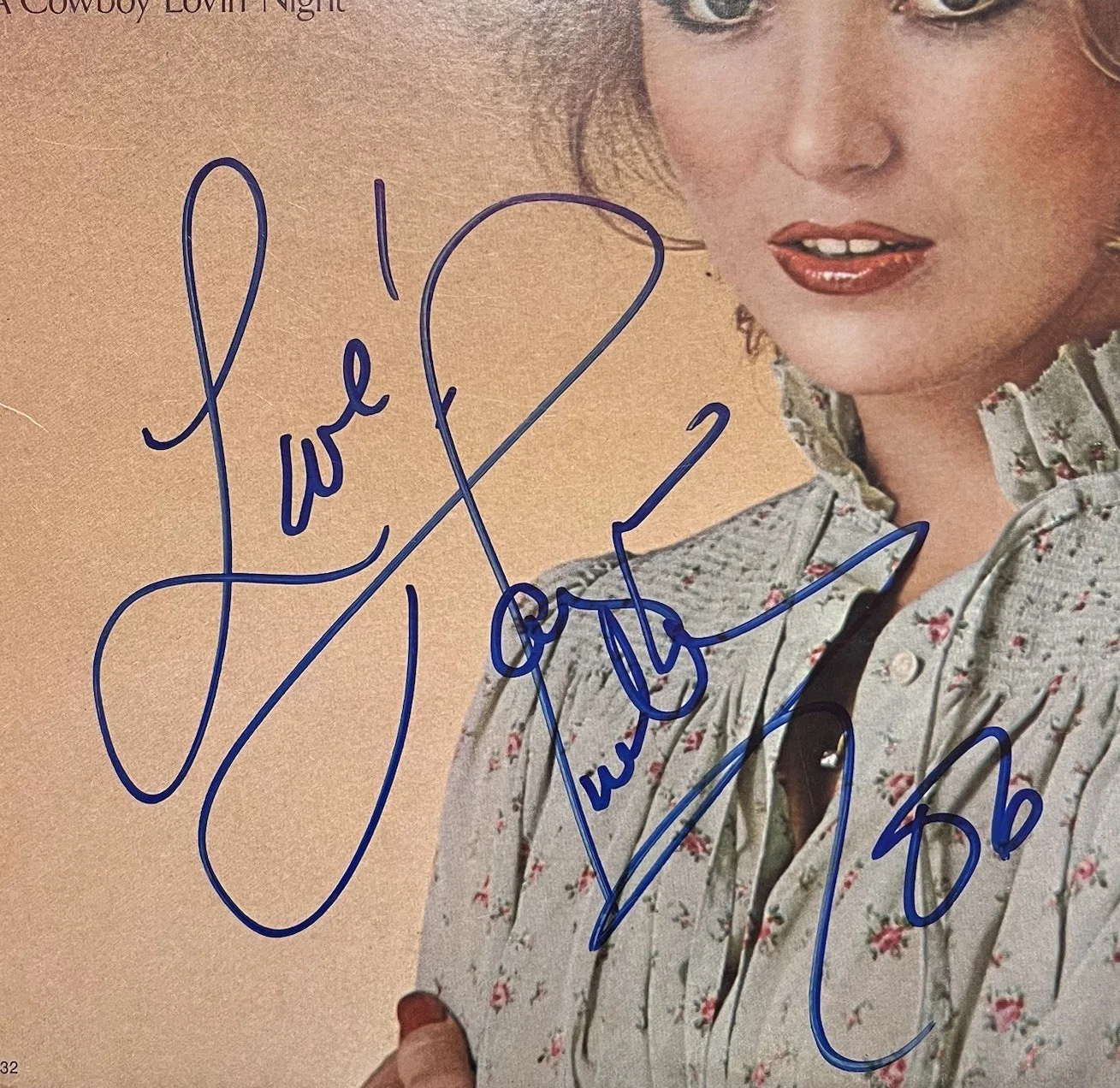 Tanya Tucker Signed Autographed Greatest Hits Vinyl Album, image 2