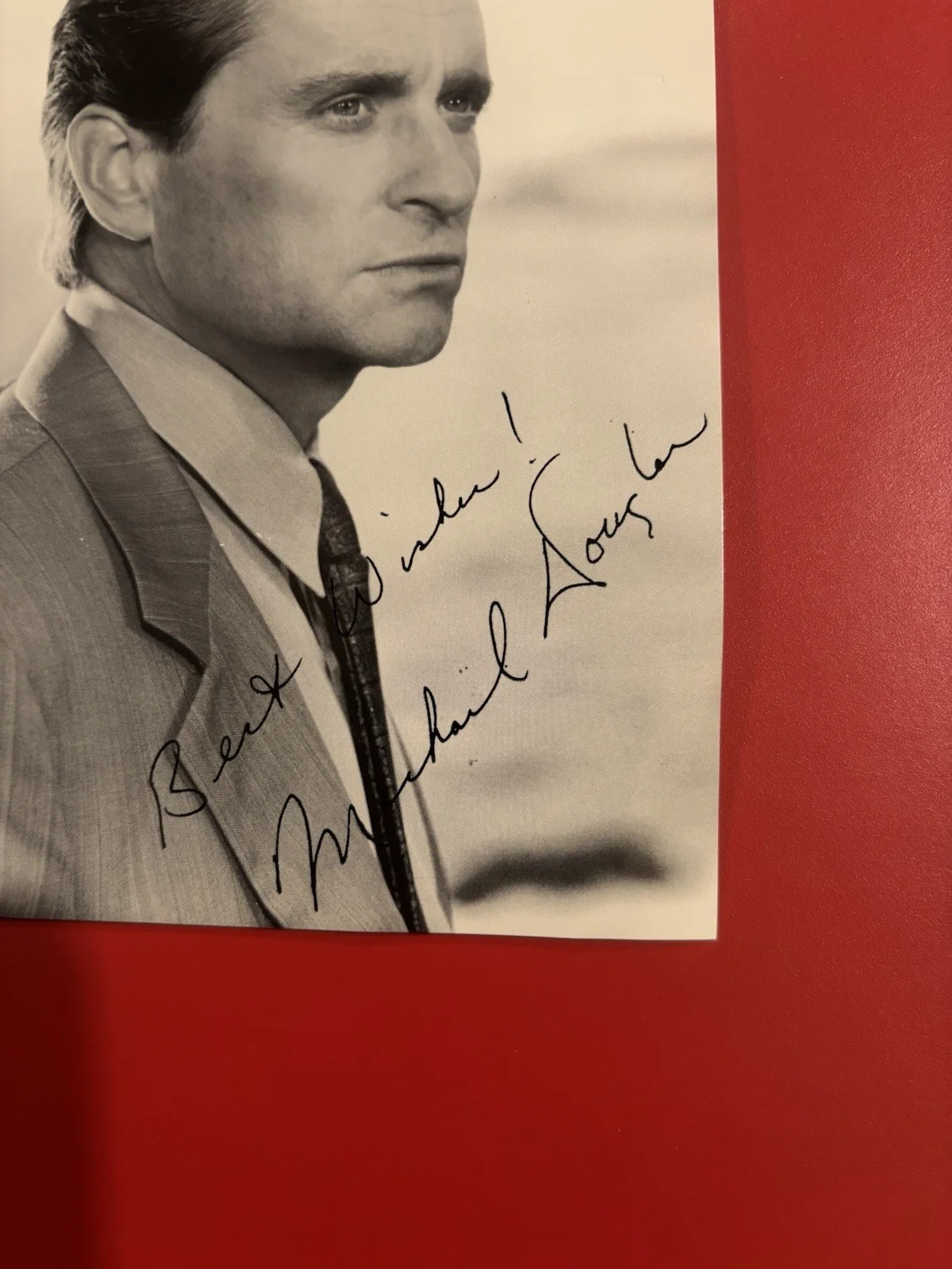 Michael Douglas — MICHAEL DOUGLAS: Hand Signed Celebrity Photo 5 x 7”, изображение 2