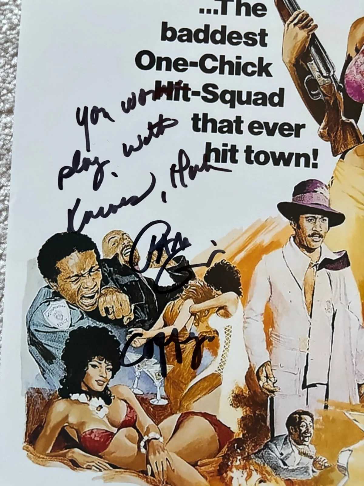 Pam Grier — Pam Grier signed photo 12X18 exact proof JSA COA autographed Coffy, image 3