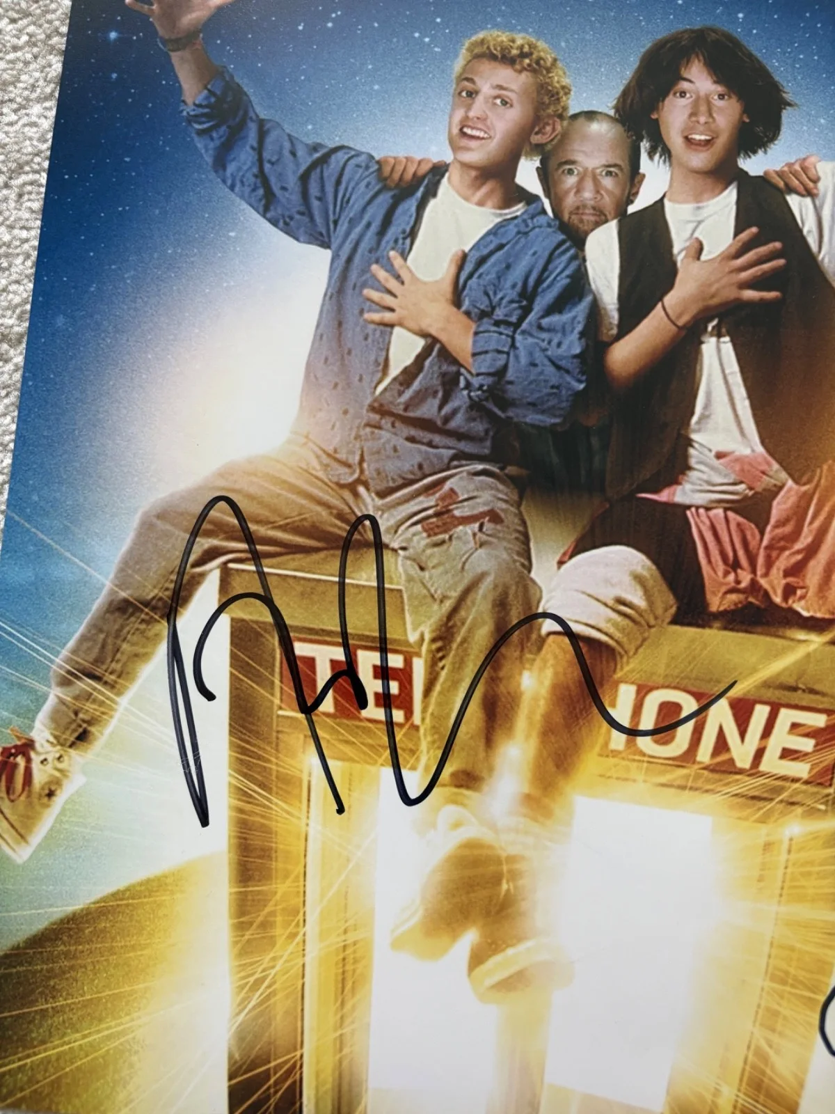 Alex Winter, Al Leong — Alex Winter Al Leong signed photo 12X18 proof JSA COA autographed Bill and Ted, изображение 2