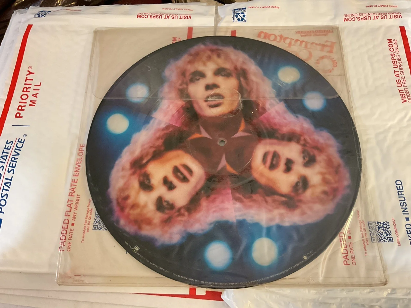 Peter Frampton autographed Frampton Comes Alive and Picture Disc!, image 3