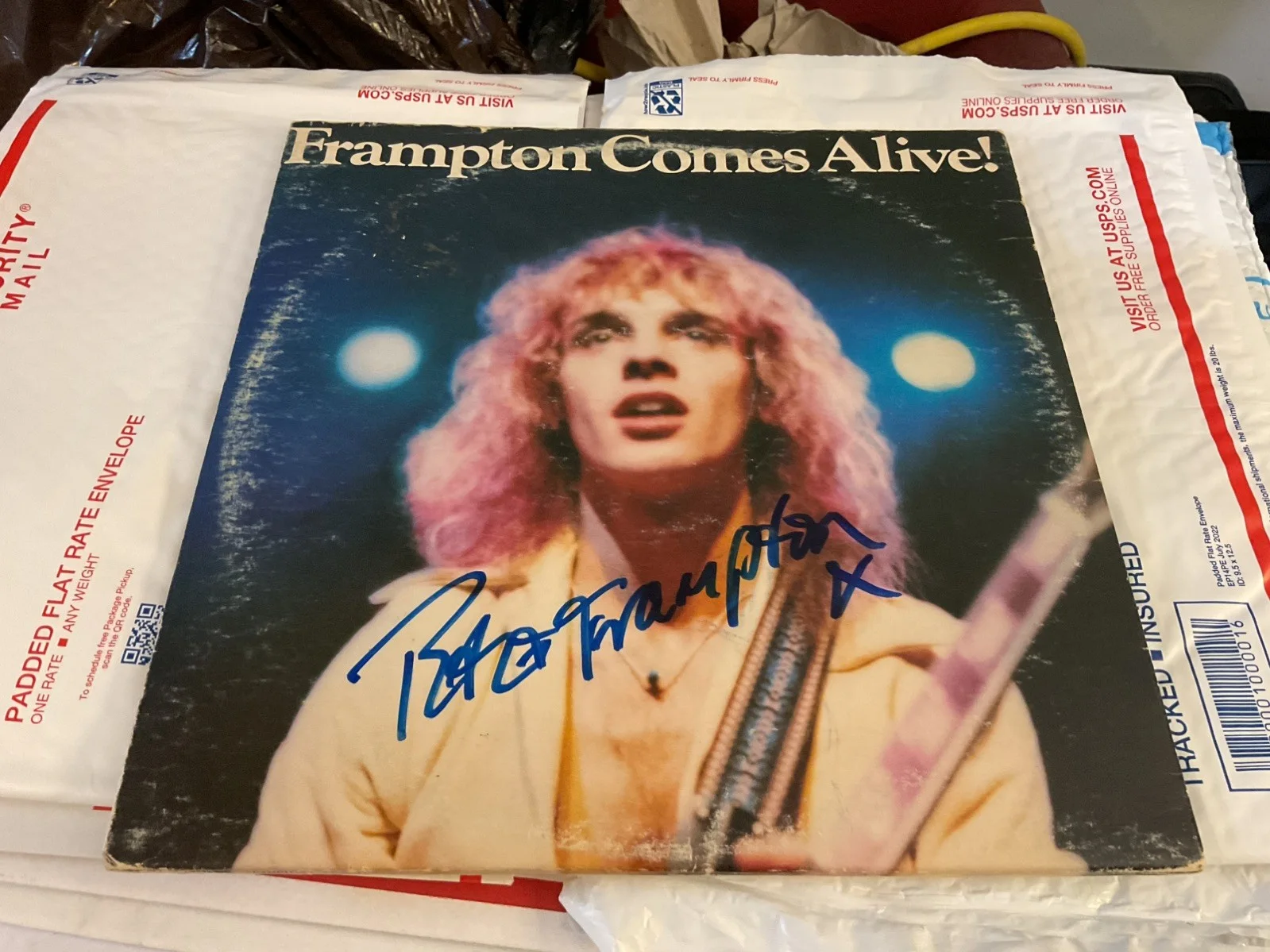 Peter Frampton autographed Frampton Comes Alive and Picture Disc!, image 5
