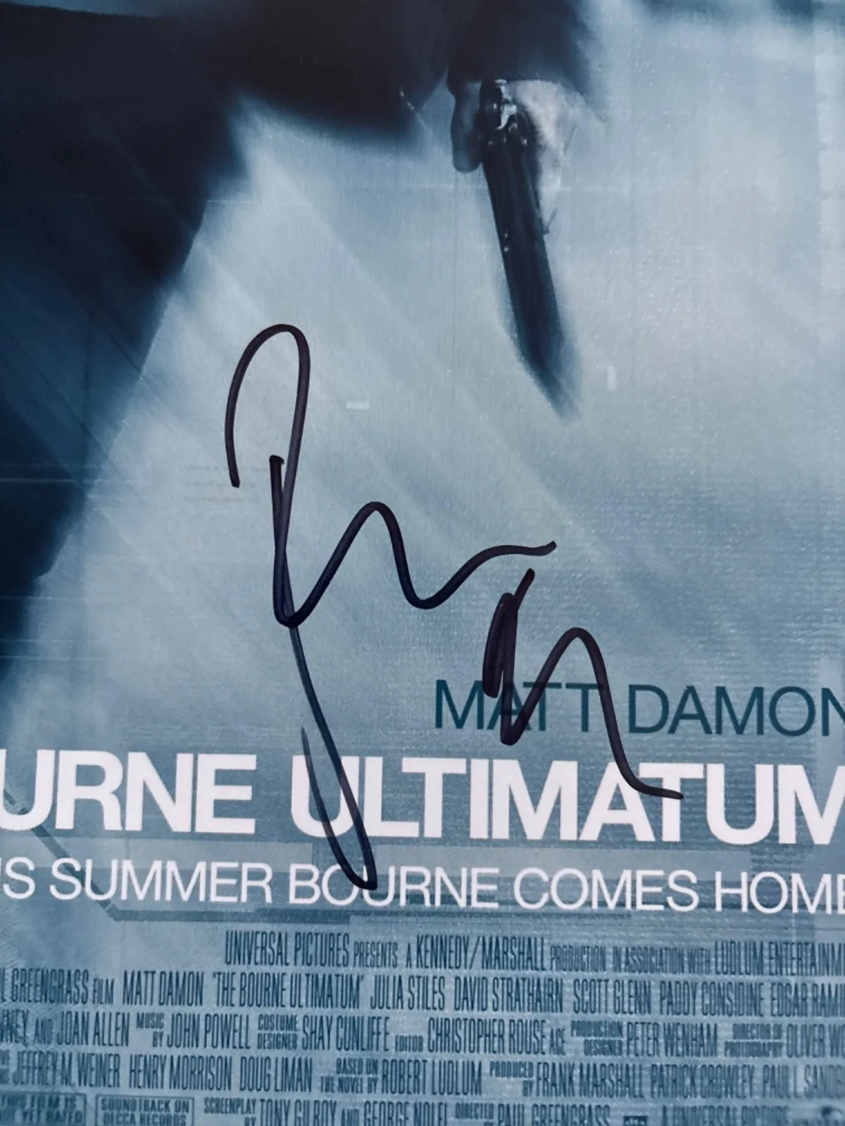 Paul Greengrass — Paul Greengrass signed photo 12X18 exact proof JSA COA auto Bourne Ultimatum, изображение 3