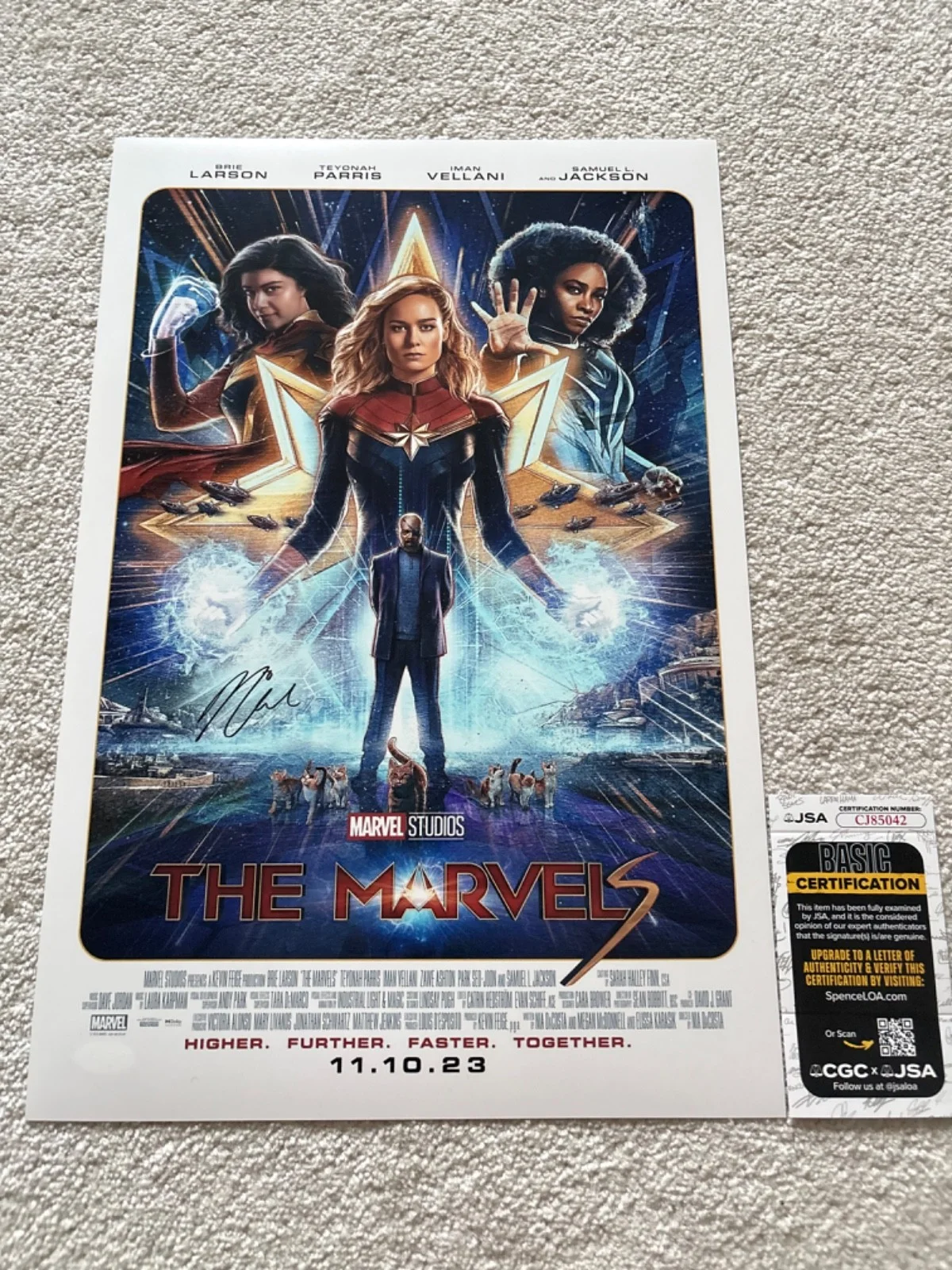 Nia DaCosta — Nia DaCosta signed photo 12X18 exact proof JSA COA autographed The Marvels, image 2