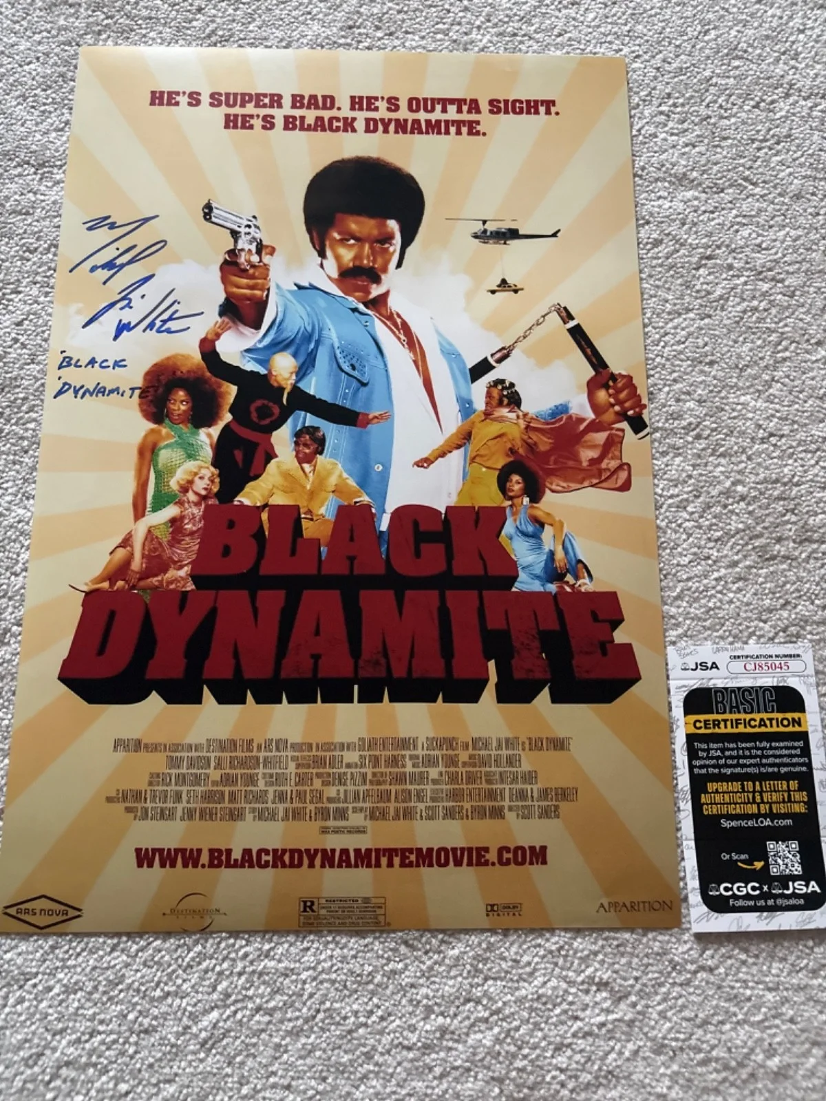 Michael Jai White — Michael Jai White signed photo 12X18 exact proof JSA COA auto Black Dynamite, image 2