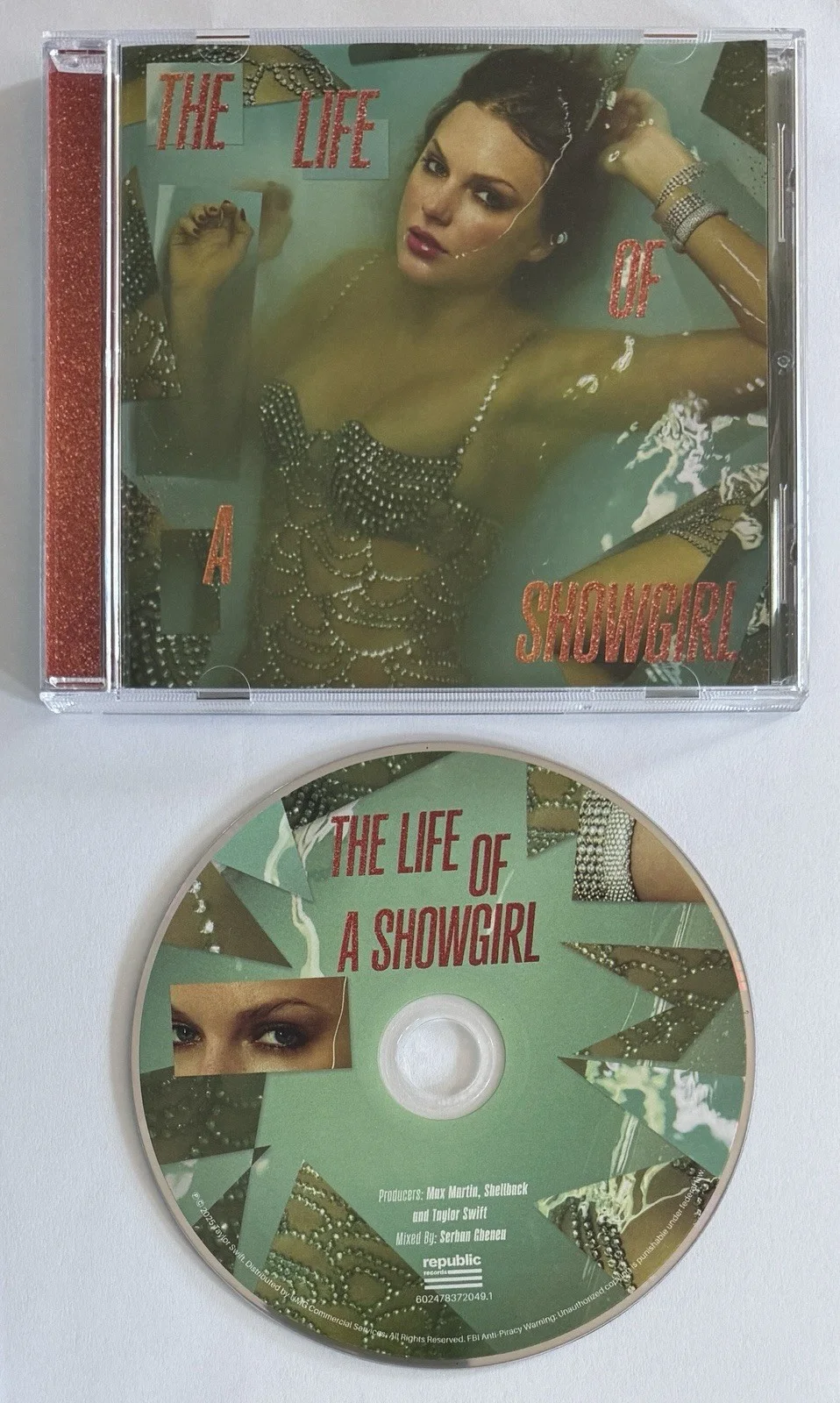 SIGNED TAYLOR SWIFT LIFE OF A SHOWGIRL PHOTO SET OF 4 & CD PSA DNA COA AUTOGRAPH, изображение 4