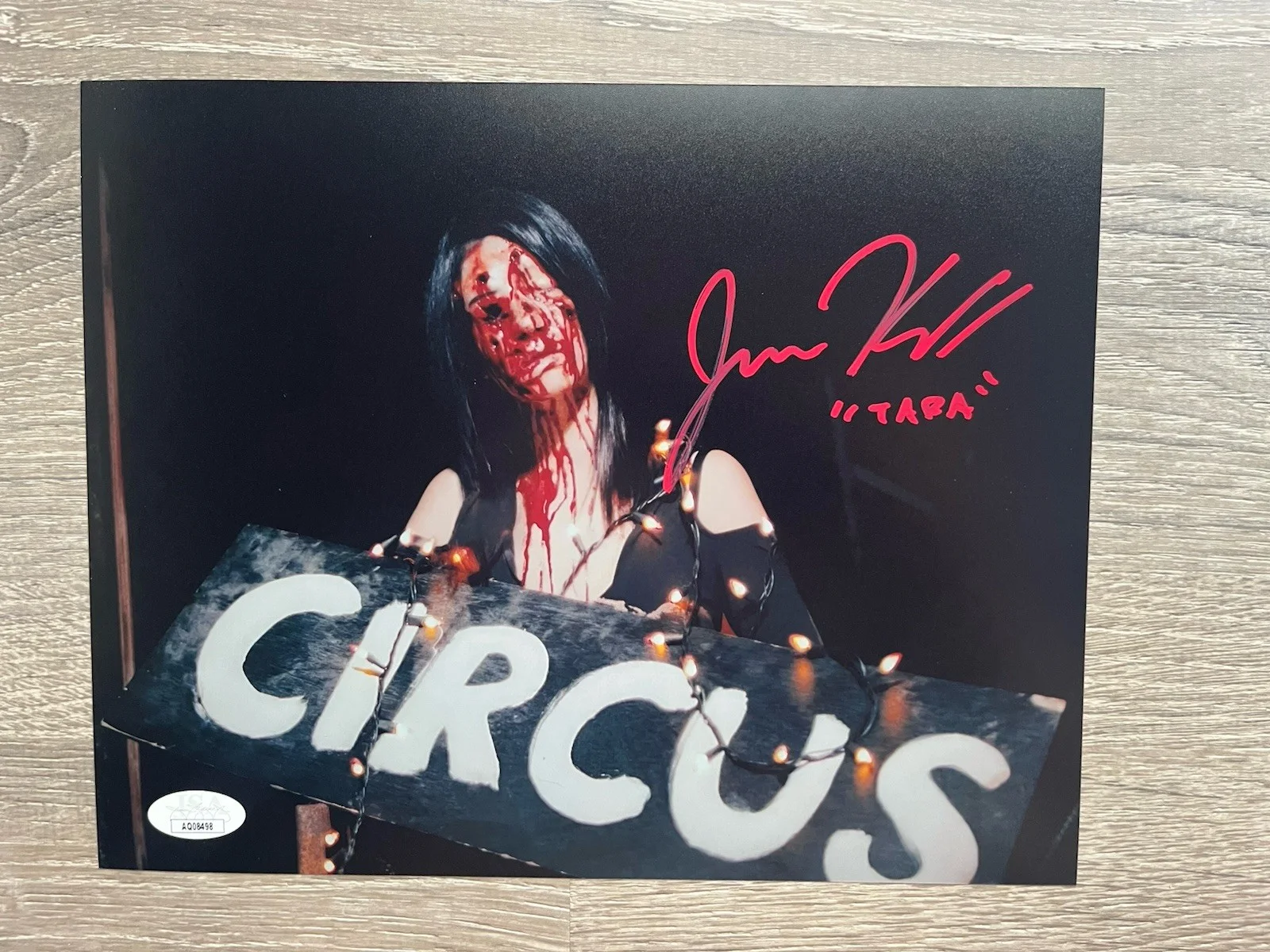 Jenna Kanell — Jenna Kanell Signed Terrifier 8x10 Photo JSA COA Tara Heyes Art The Clown, изображение 2