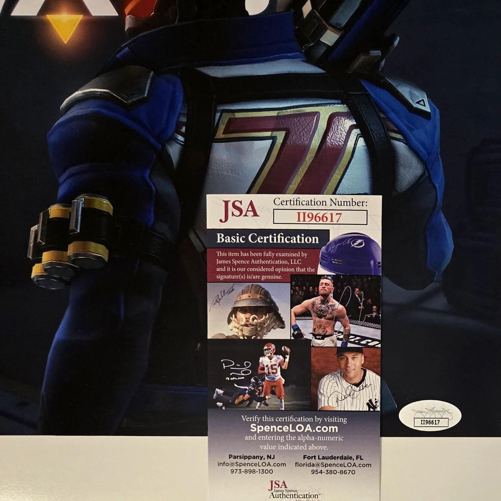 FRED TATASCIORE — Soldier 76 Overwatch Signed Photo Autograph Fred Tatasciore Blizzard 11x17 JSA 7, изображение 2