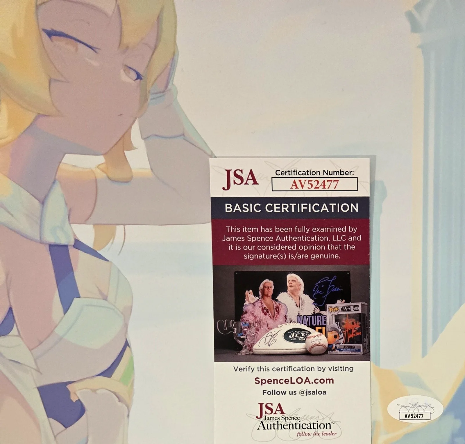 Sarah Miller Crews — Genshin Impact Signed Photo Lumine Sarah Miller Crews Autograph 11x17 JSA COA 77, изображение 2