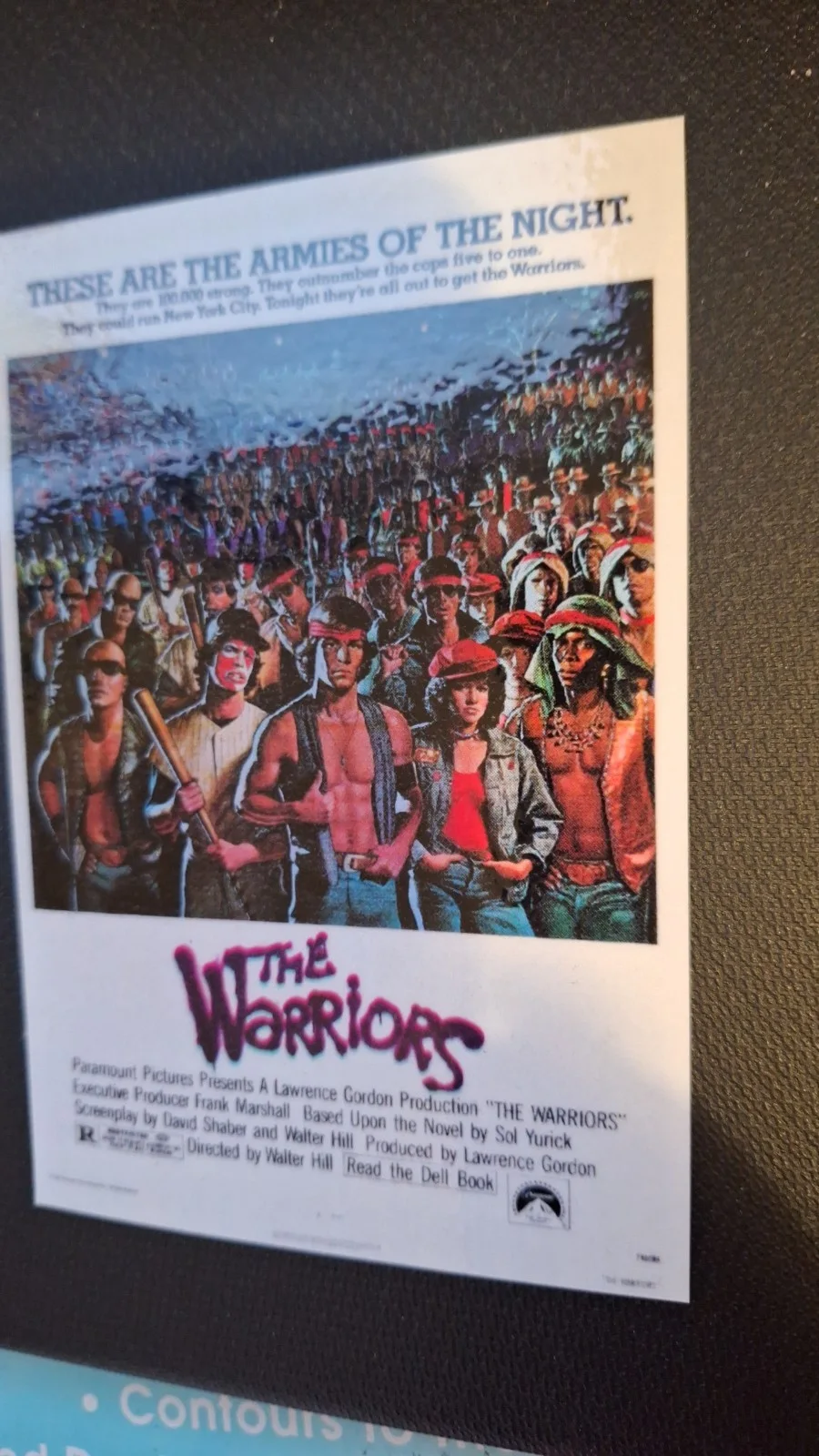 "The Warriors" 1979 US One Sheet Film Poster Stylish Modern Art Postcard, изображение 3