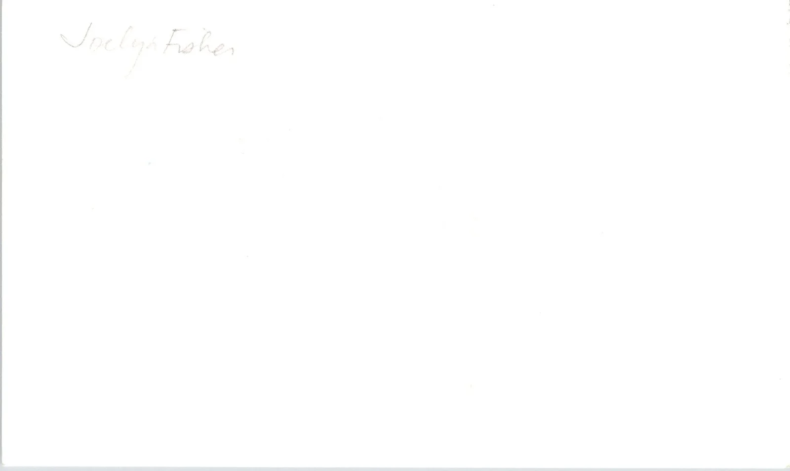 Joely Fisher — Joely Fisher Signed 3x5 Index Card Autographed, image 2