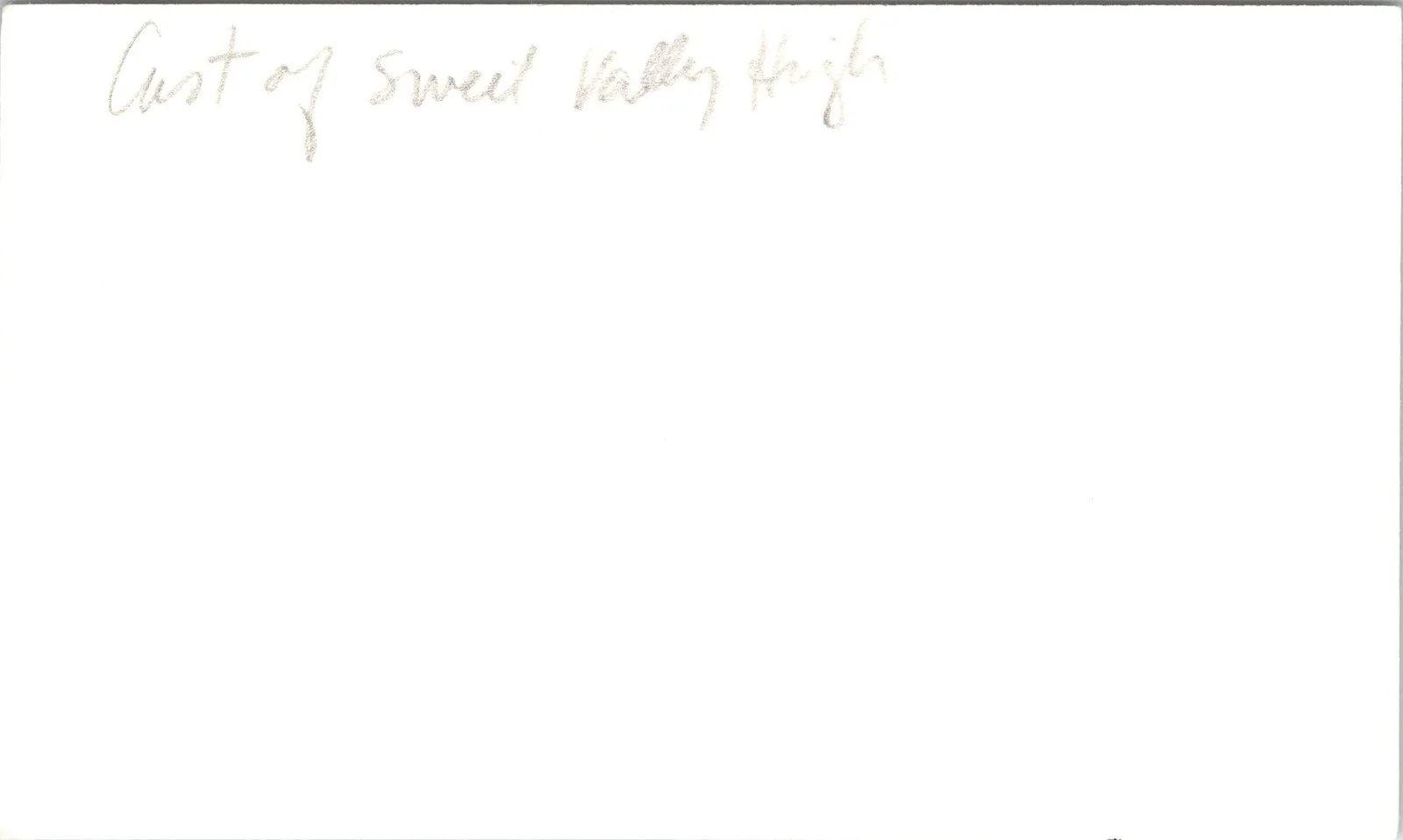 Cynthia Daniel — Brittany Daniel Cynthia Amy Danles Signed 3x5 Index Card Sweet Valley High Cast, изображение 2