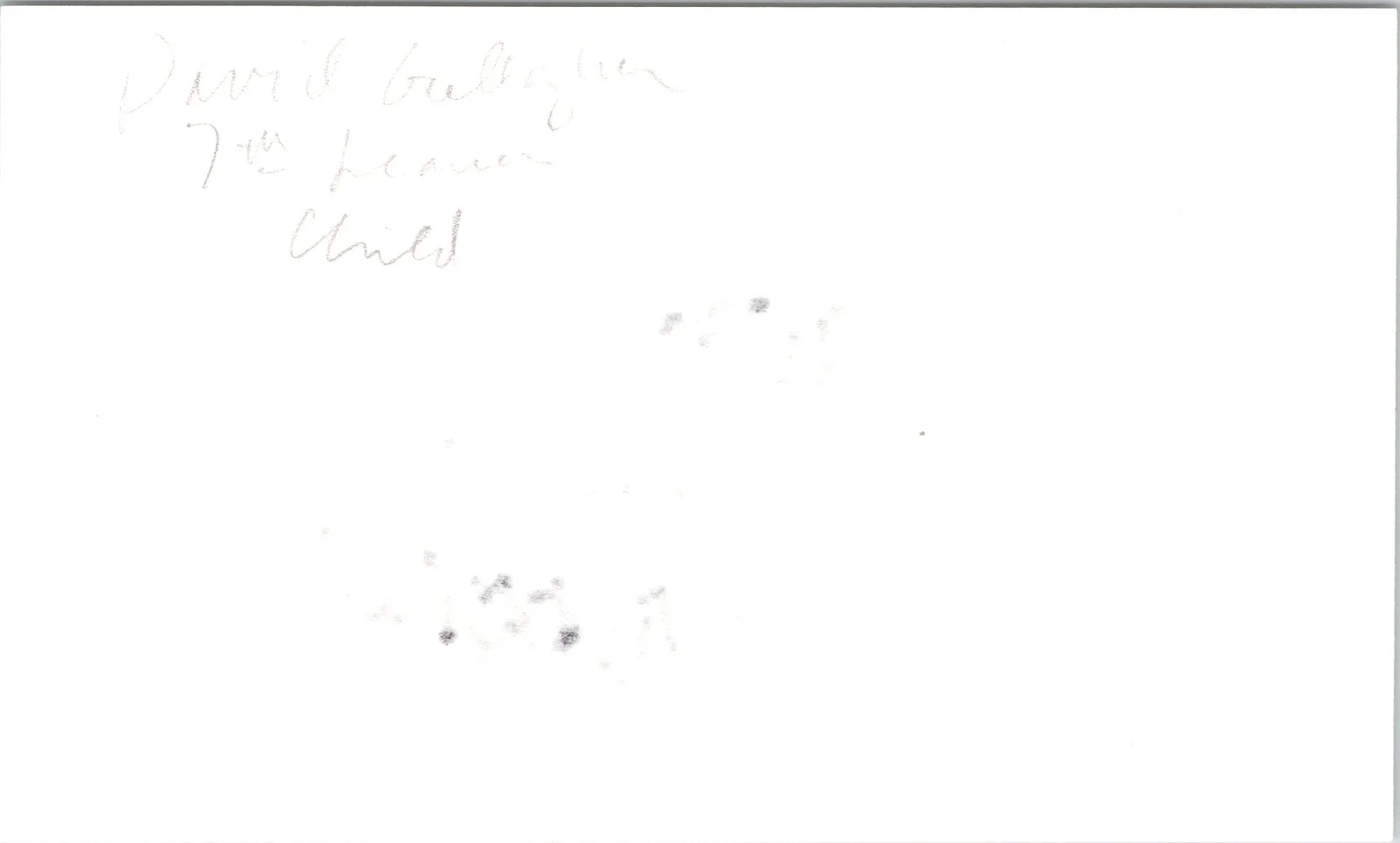 David Gallagher — David Gallagher Signed 3x5 Index Card 7th Heaven Autographed, image 2