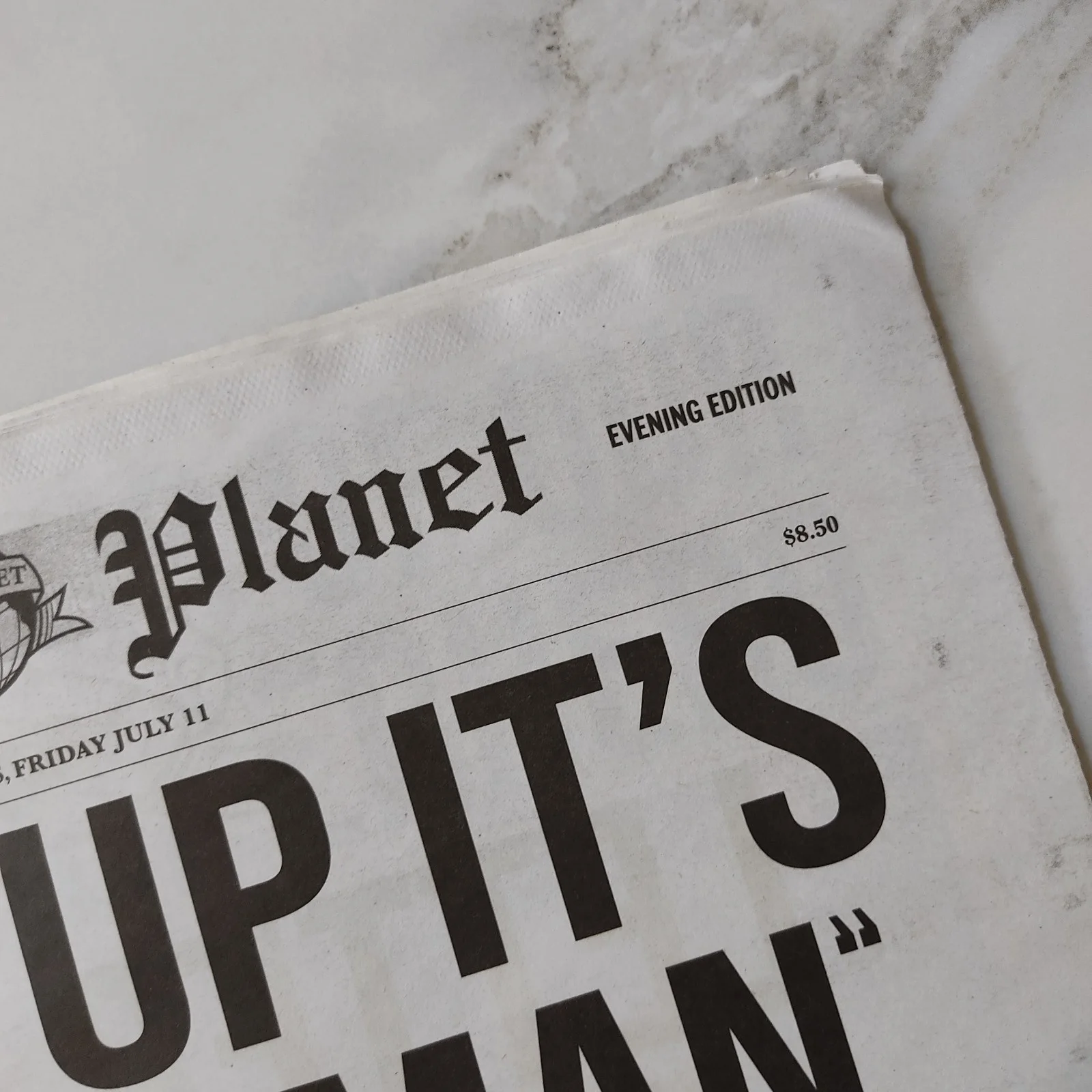 Genuine Daily Planet Superman 2025 Promo Prop Newspaper - Rare London Exclusive, изображение 3