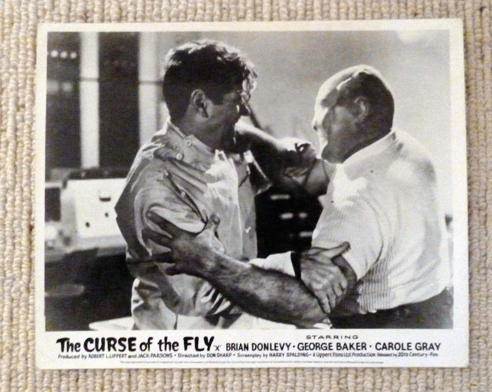 The Curse Of The Fly 1965 1-8 Full Set UK Lobby Cards, изображение 3