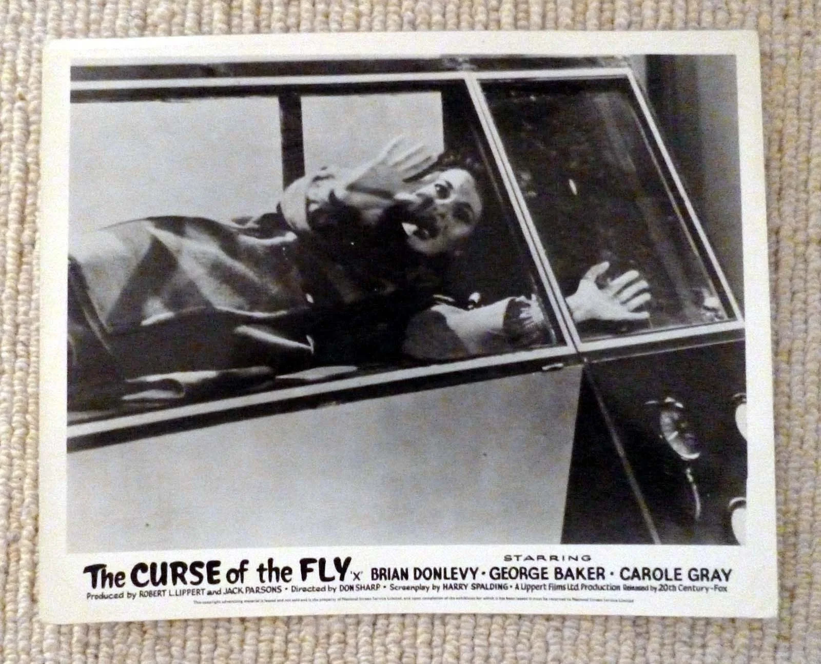 The Curse Of The Fly 1965 1-8 Full Set UK Lobby Cards, изображение 4