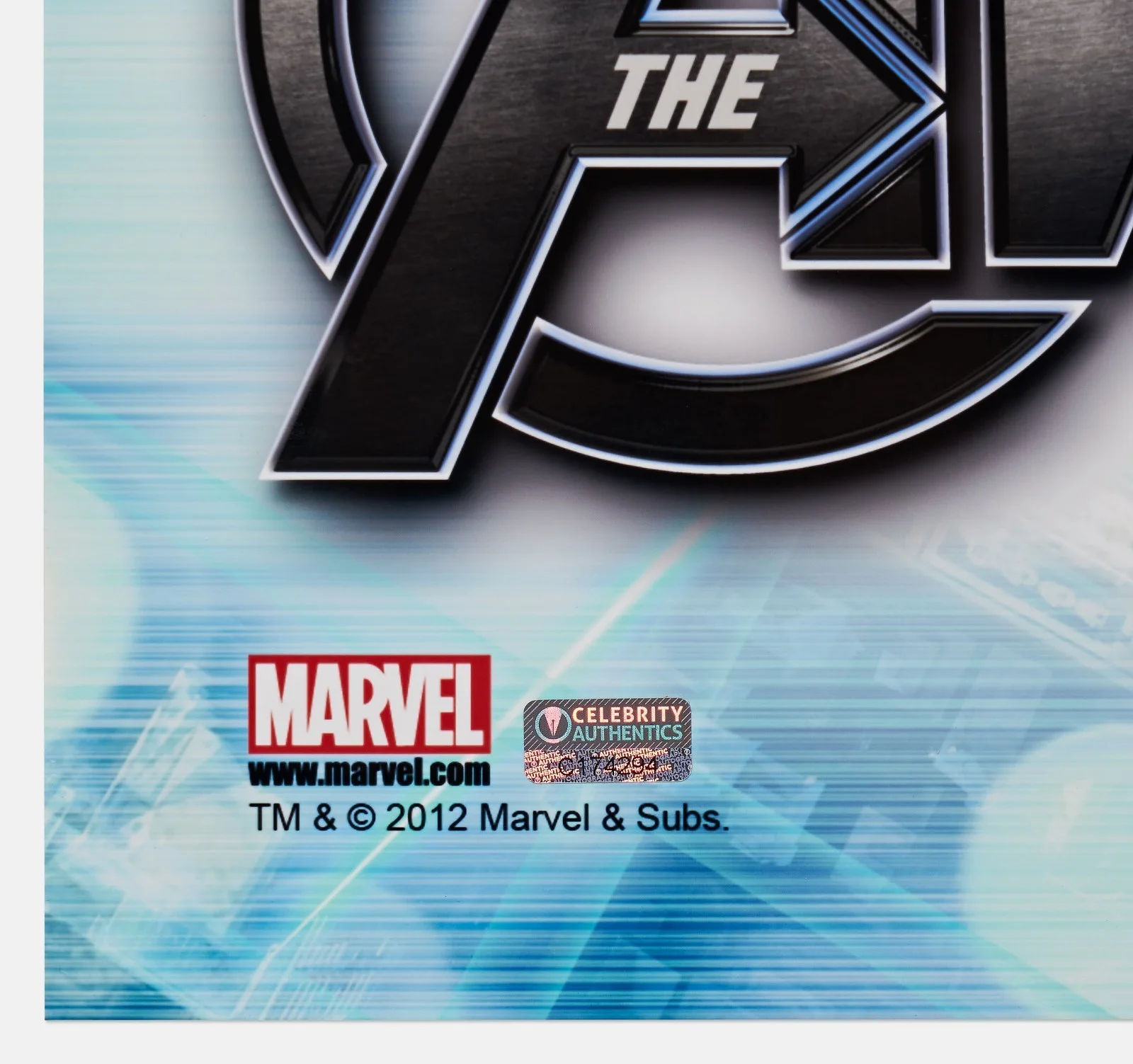 "The Avengers" Cast Signed Poster Including a Stan Lee Autograph w Celeb Auth CO, image 2