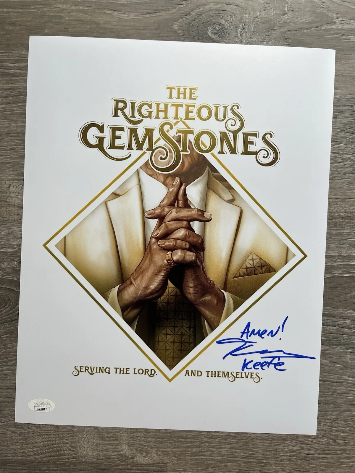 Tony Cavalero — Tony Cavalero Signed Righteous Gemstones 11x14 Photo JSA COA Keefe HBO, image 2