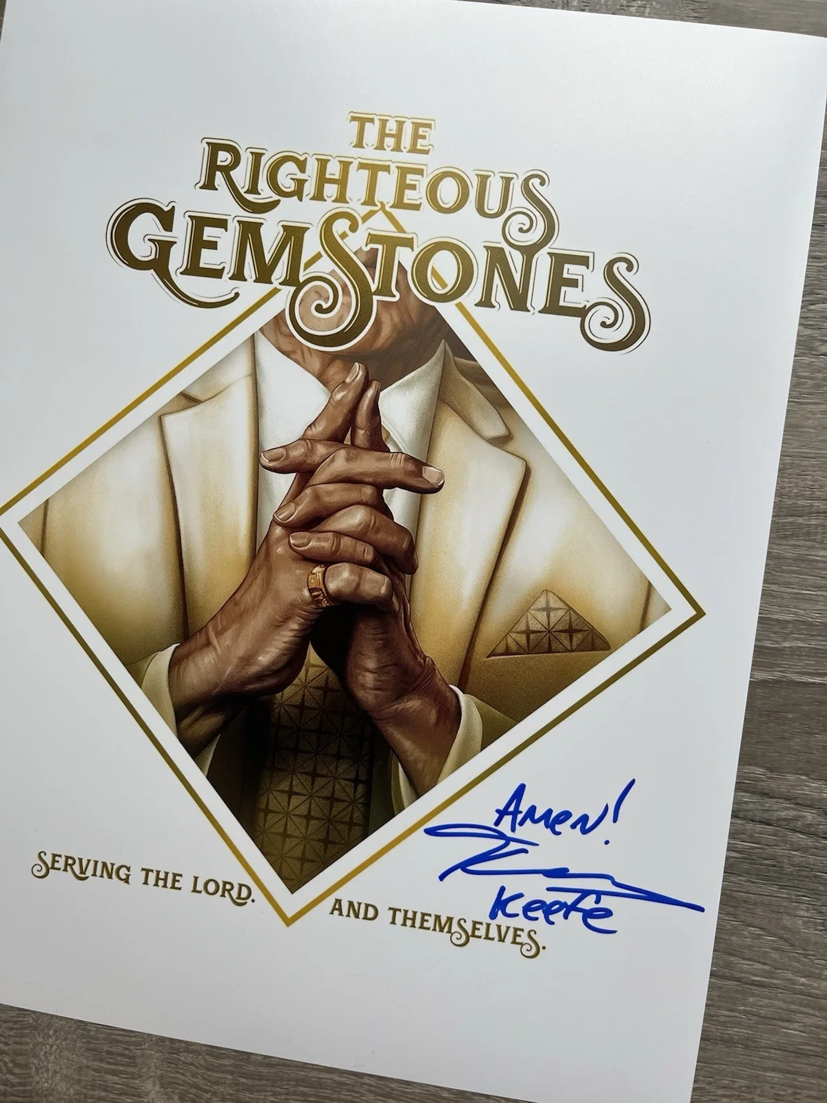 Tony Cavalero — Tony Cavalero Signed Righteous Gemstones 11x14 Photo JSA COA Keefe HBO, image 3