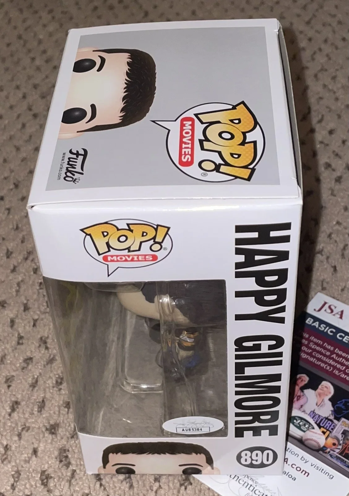 ADAM SANDLER SIGNED FUNKO POP JSA AUTOGRAPH HAPPY GILMORE GOLF ⛳️ 🏒, image 3