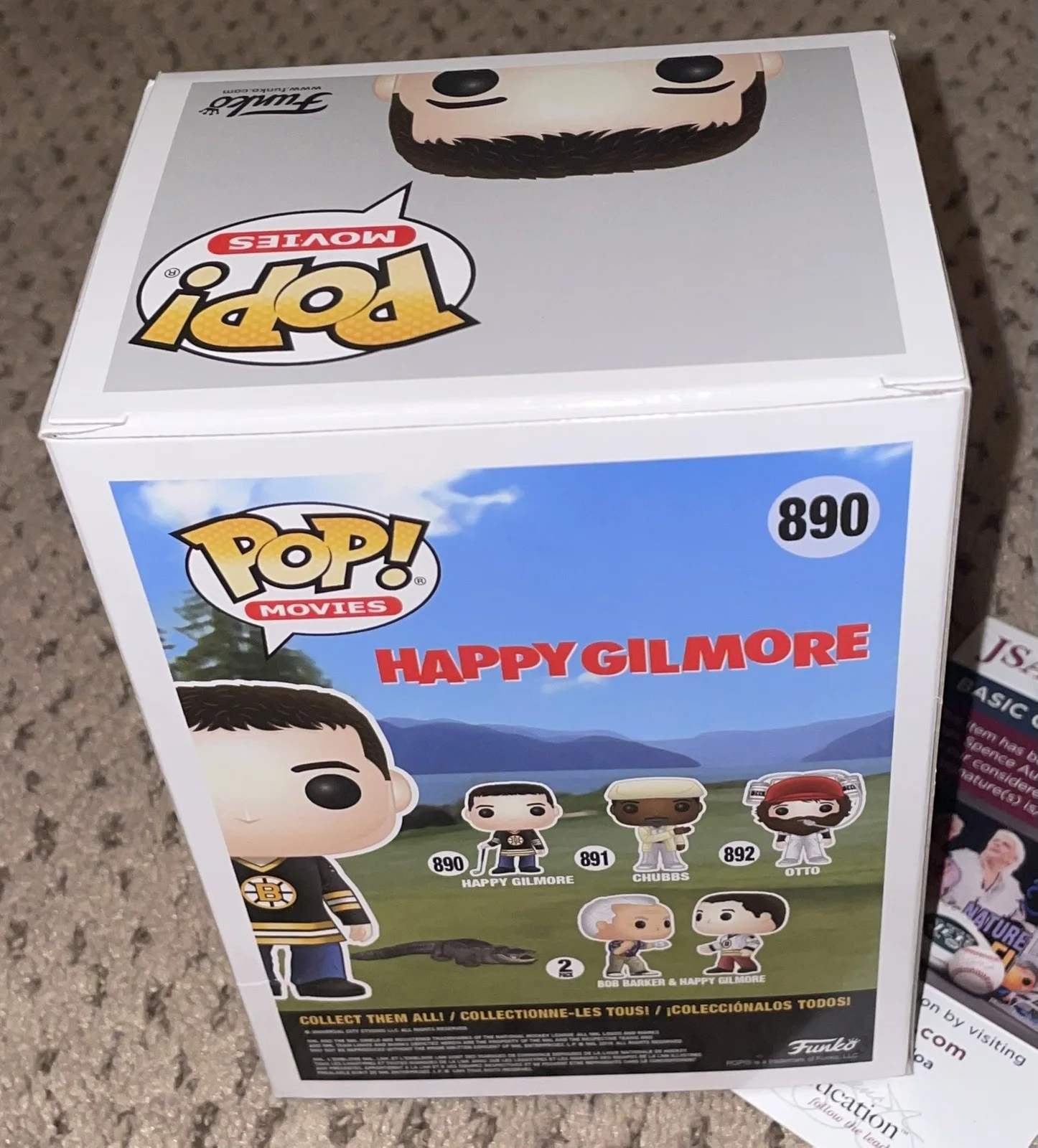 ADAM SANDLER SIGNED FUNKO POP JSA AUTOGRAPH HAPPY GILMORE GOLF ⛳️ 🏒, image 4