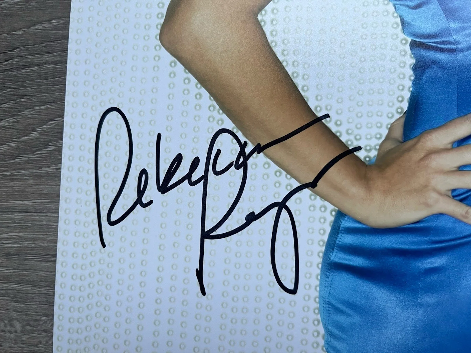 Rebecca Romijn — Rebecca Romijn Signed 11x14 Photo Beckett COA Model X-Men Mystique, изображение 3