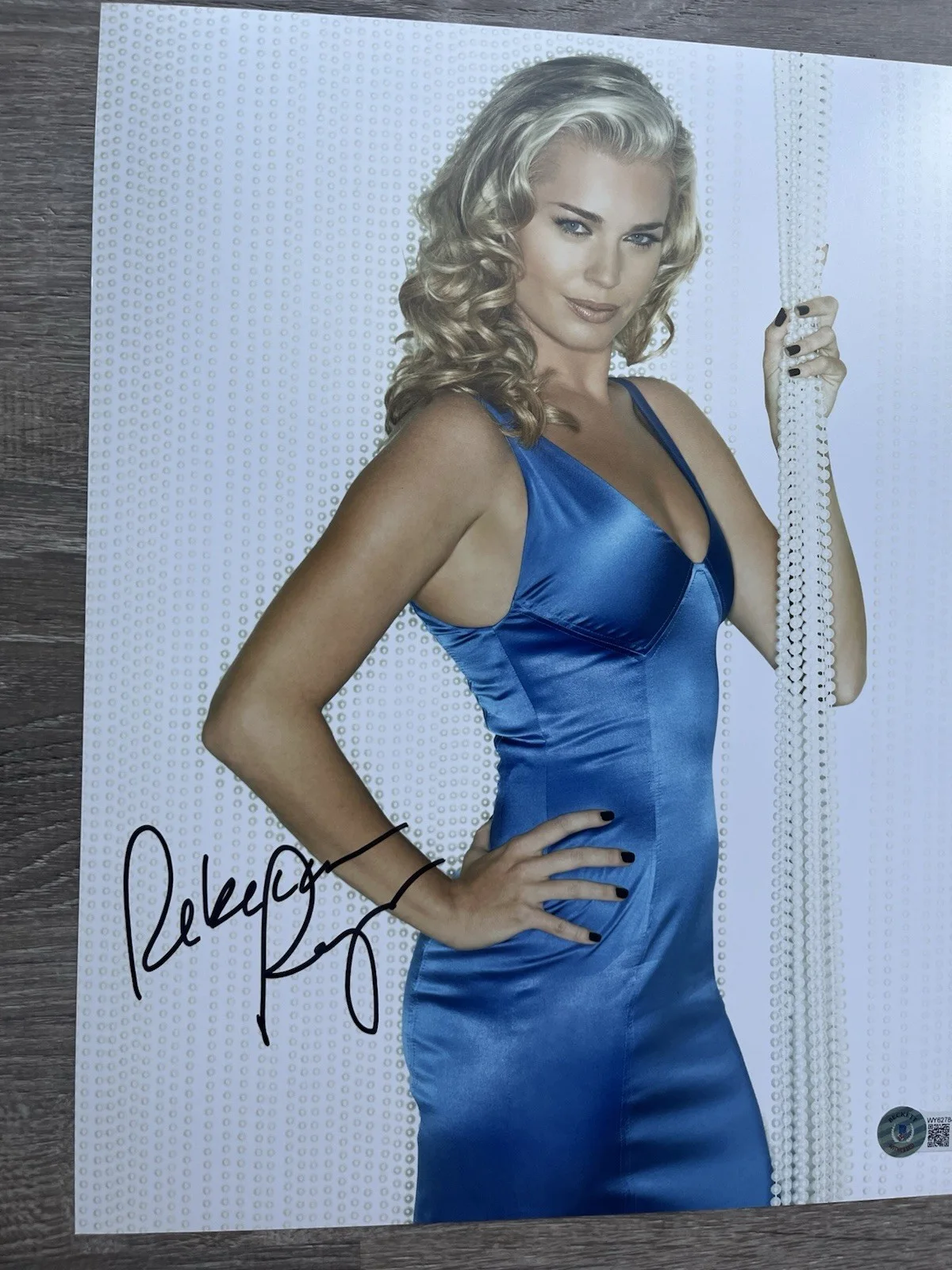 Rebecca Romijn — Rebecca Romijn Signed 11x14 Photo Beckett COA Model X-Men Mystique, изображение 4