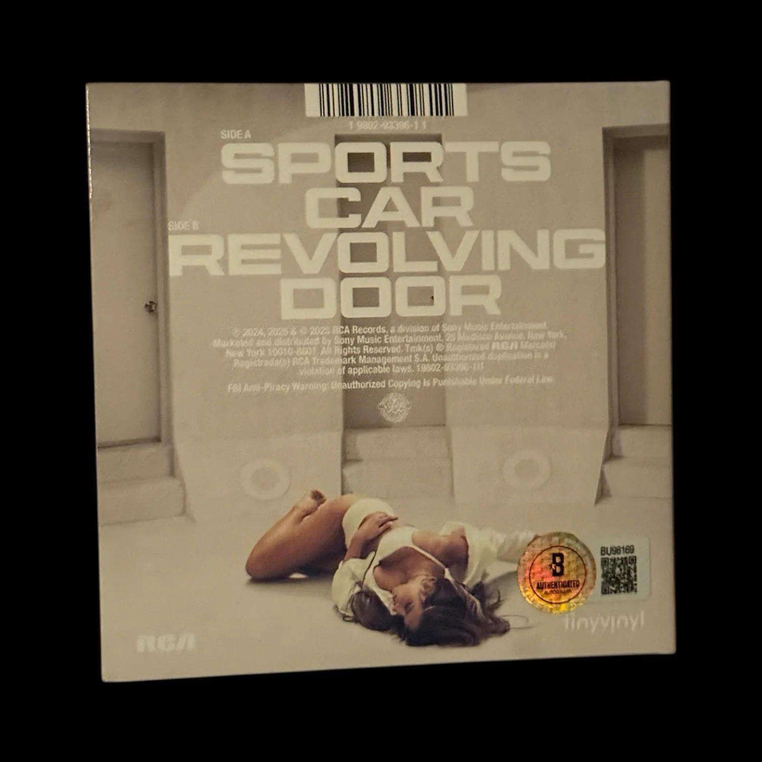 Tate McRae Signed Revolving Door/Sports Car Tiny Vinyl BAS Beckett COA Autograph, image 3