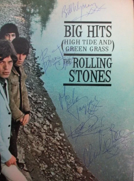 The Rolling Stones Signed “Big Hits (High Tide and Green Grass)” Album Cover, image 2