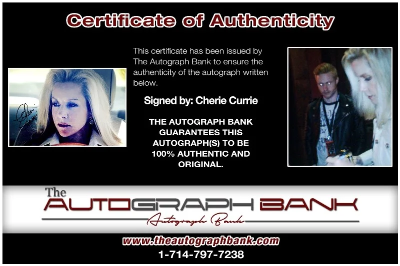Cherie Currie — Cherie Currie The Runaways Authentic signed 10x15 photo |CERT Autographed 26-c, изображение 2
