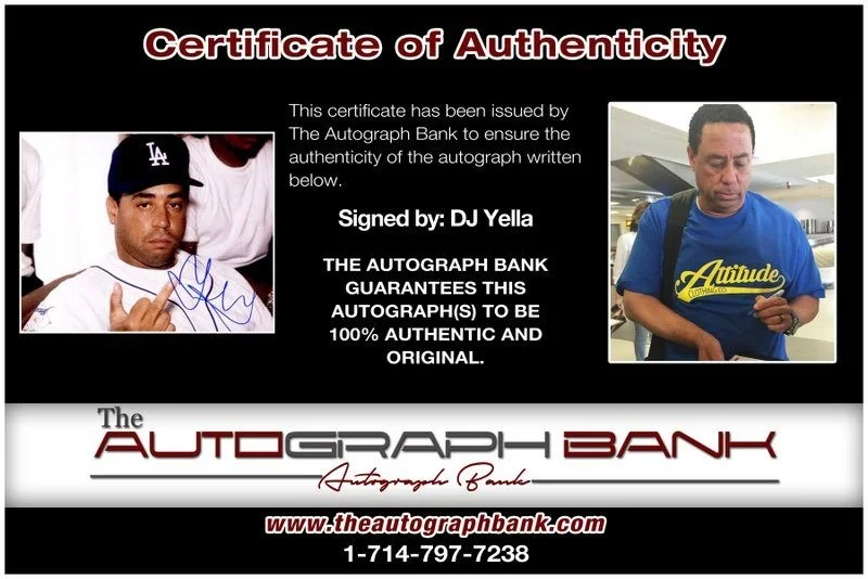 Dj Yella — Dj Yella N.W.A. authentic signed RAPPER 8x10 photo W/ Certificate Autographed A9, изображение 2