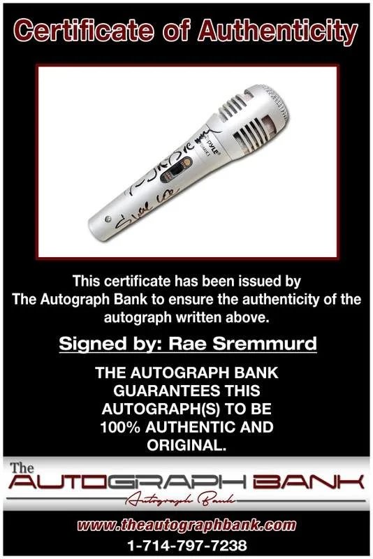 Rae Sremmurd — Rae Sremmurd authentic signed rap mic W/Certificate Autographed (A0003), image 2