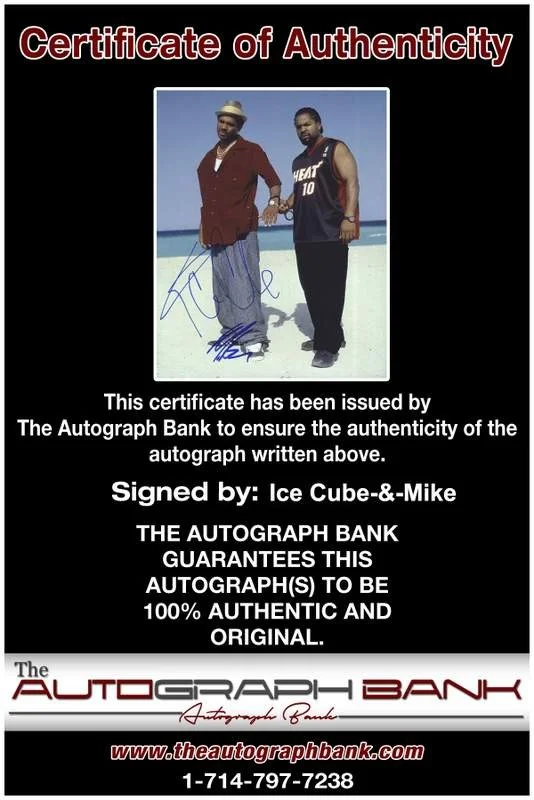 Ice Cube, Mike Epps — Ice Cube Mike Epps authentic signed rap 8x10 photo W/Certificate Autographed 550, image 2