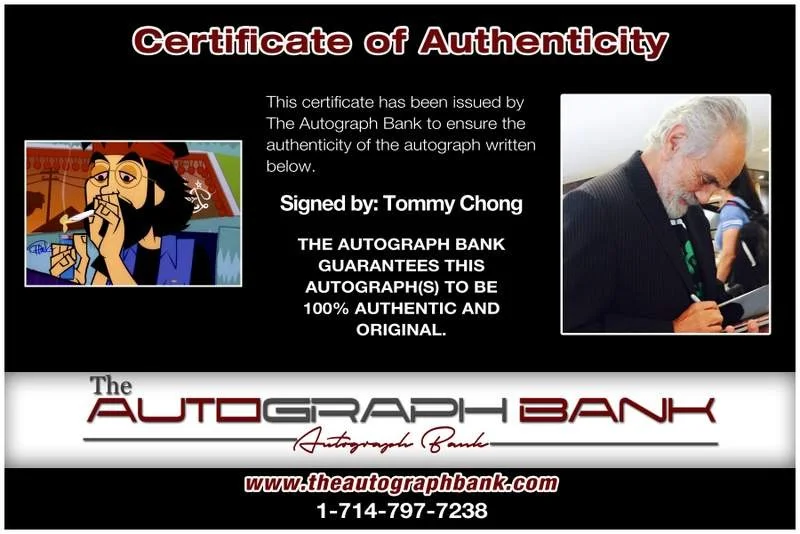 Tommy Chong — Tommy Chong authentic signed celebrity 10x15 photo W/Cert Autographed A00183, изображение 2