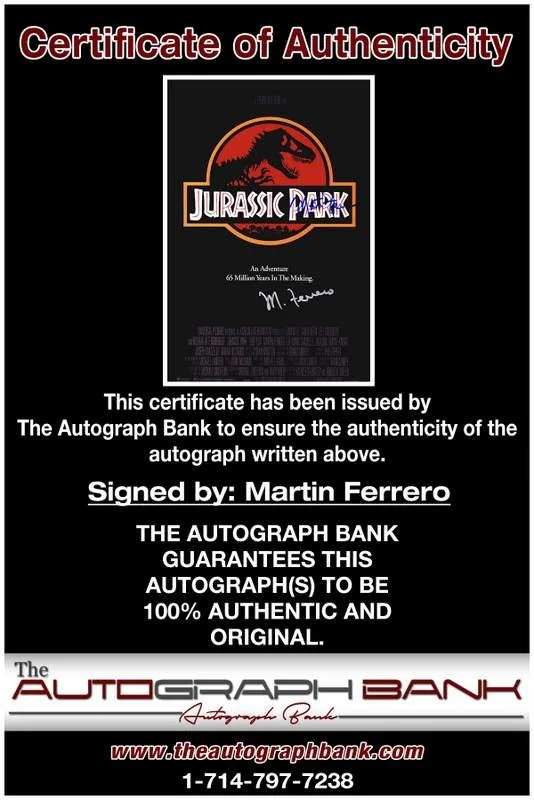 Martin Ferrero — Martin Ferrero authentic signed celebrity 10x15 photo W/Cert Autographed A0002, изображение 2