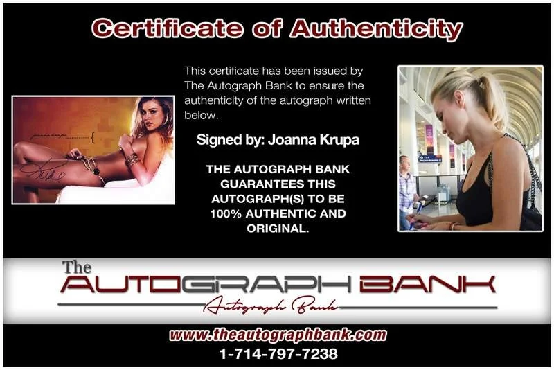 Joanna Krupa — Joanna Krupa authentic signed model 10X15 photo W/Cert Autographed A0015, image 2