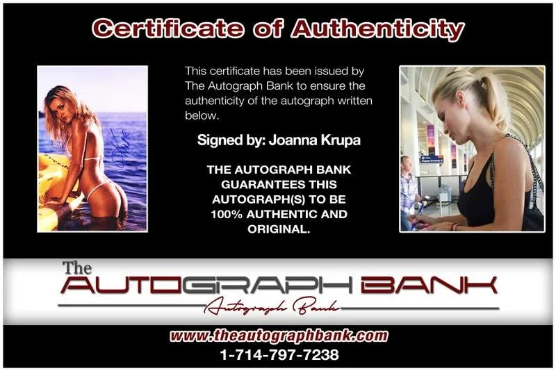Joanna Krupa — Joanna Krupa authentic signed model 10X15 photo W/Cert Autographed A0021, изображение 2