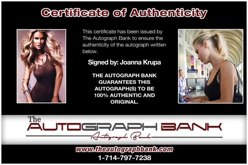 Joanna Krupa — Joanna Krupa authentic signed model 10X15 photo W/Cert Autographed A0025, image 2