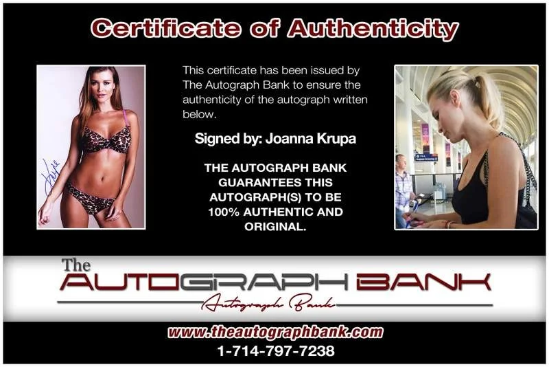 Joanna Krupa — Joanna Krupa authentic signed model 10X15 photo W/Cert Autographed A0023, image 2