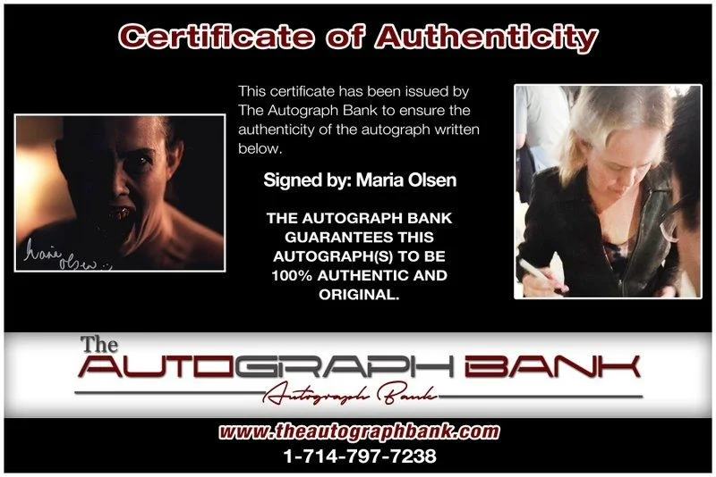 Maria Olsen — Maria Olsen authentic signed celebrity 8x10 photo W/Cert Autographed D2, image 2