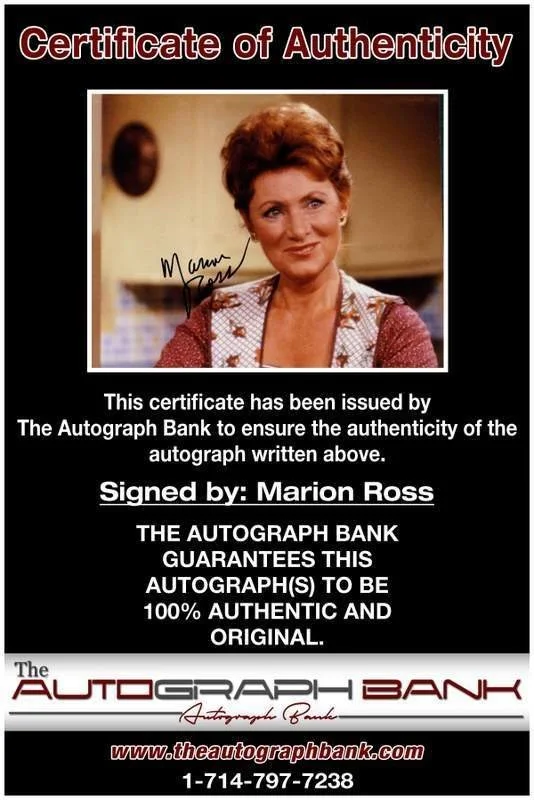Marion Ross — Marion Ross authentic signed celebrity 8x10 photo W/Cert Autographed B00015, изображение 2