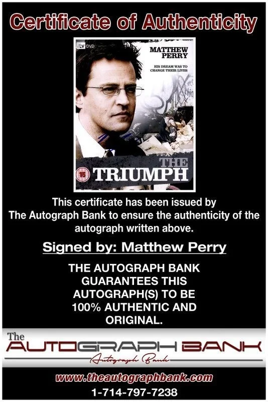 Matthew Perry — Matthew Perry authentic signed celebrity 8x10 photo W/Cert Autographed C3, image 2
