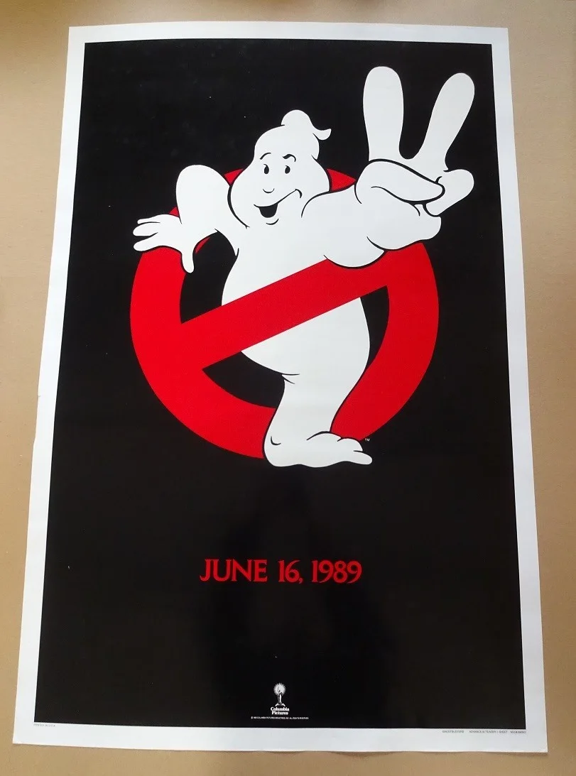Ghostbusters II Original 1989 Movie Poster Mint 41"x27" Bill Murray Dan Aykroyd