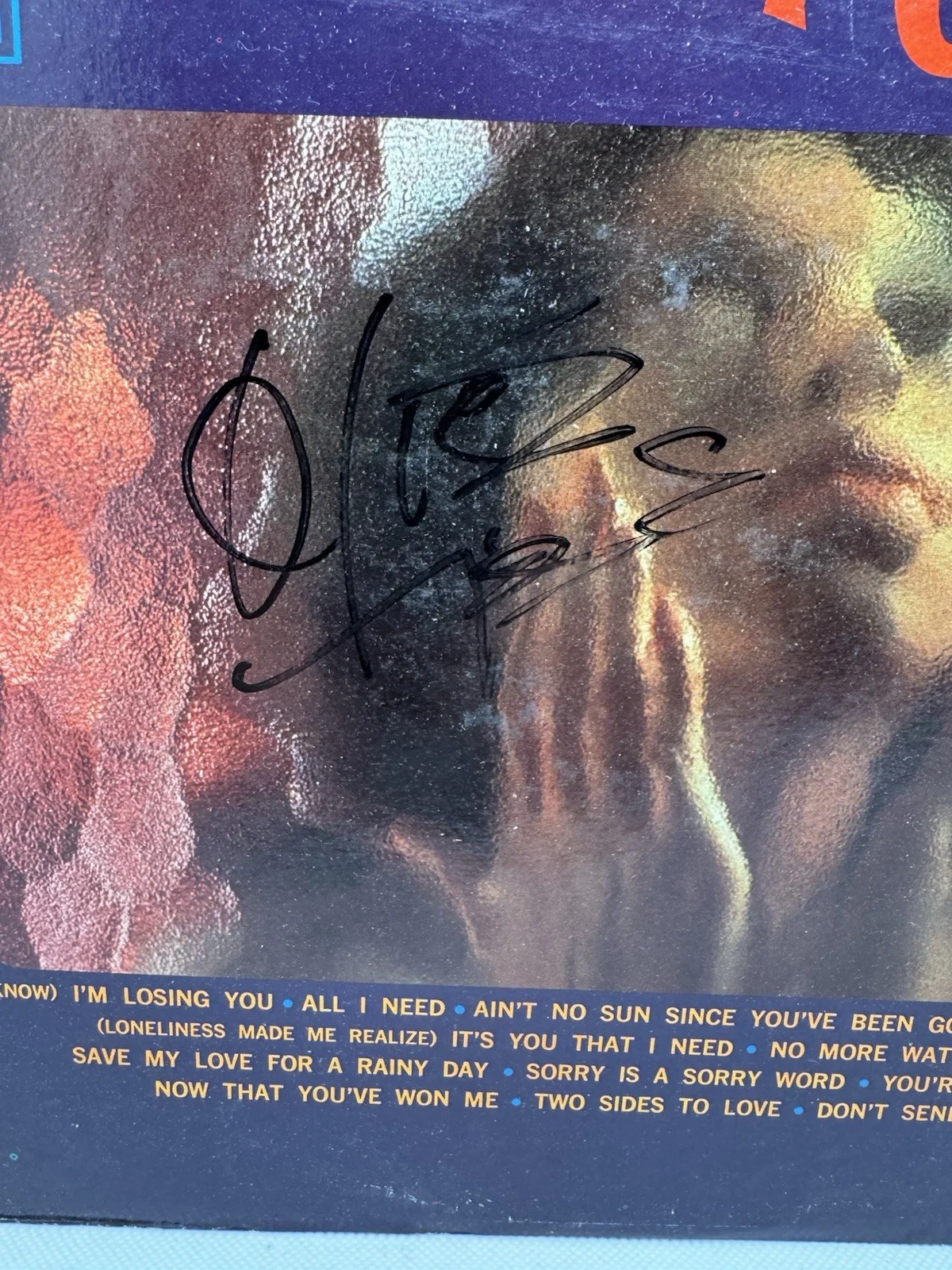 OTIS WILLIAMS SIGNED VINYL THE TEMPTATIONS WITH A LOT O' SOUL JSA COA AUTOGRAPH, изображение 2