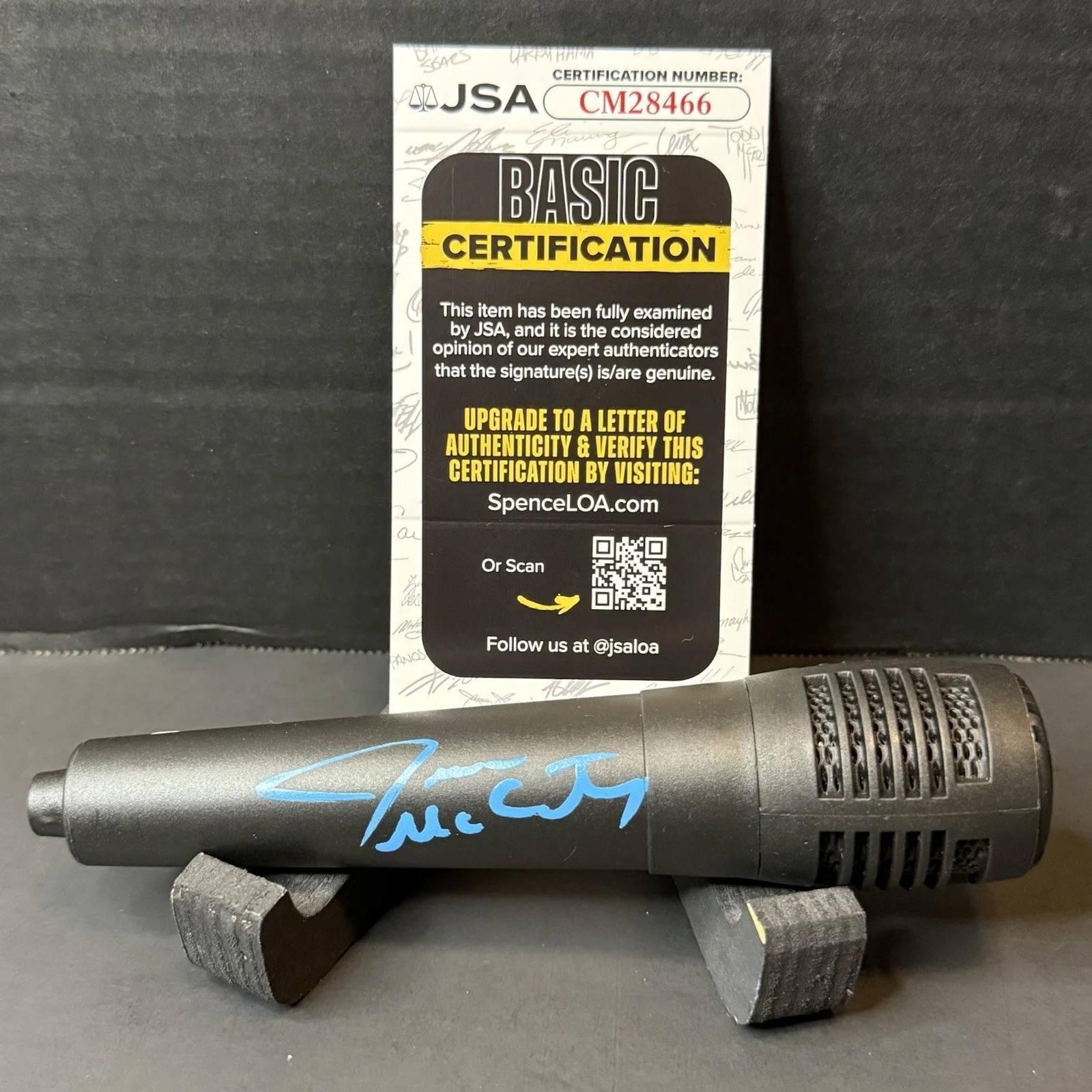 Jesse McCartney Signed Microphone Autographed Mic Beautiful Soul Singer JSA COA