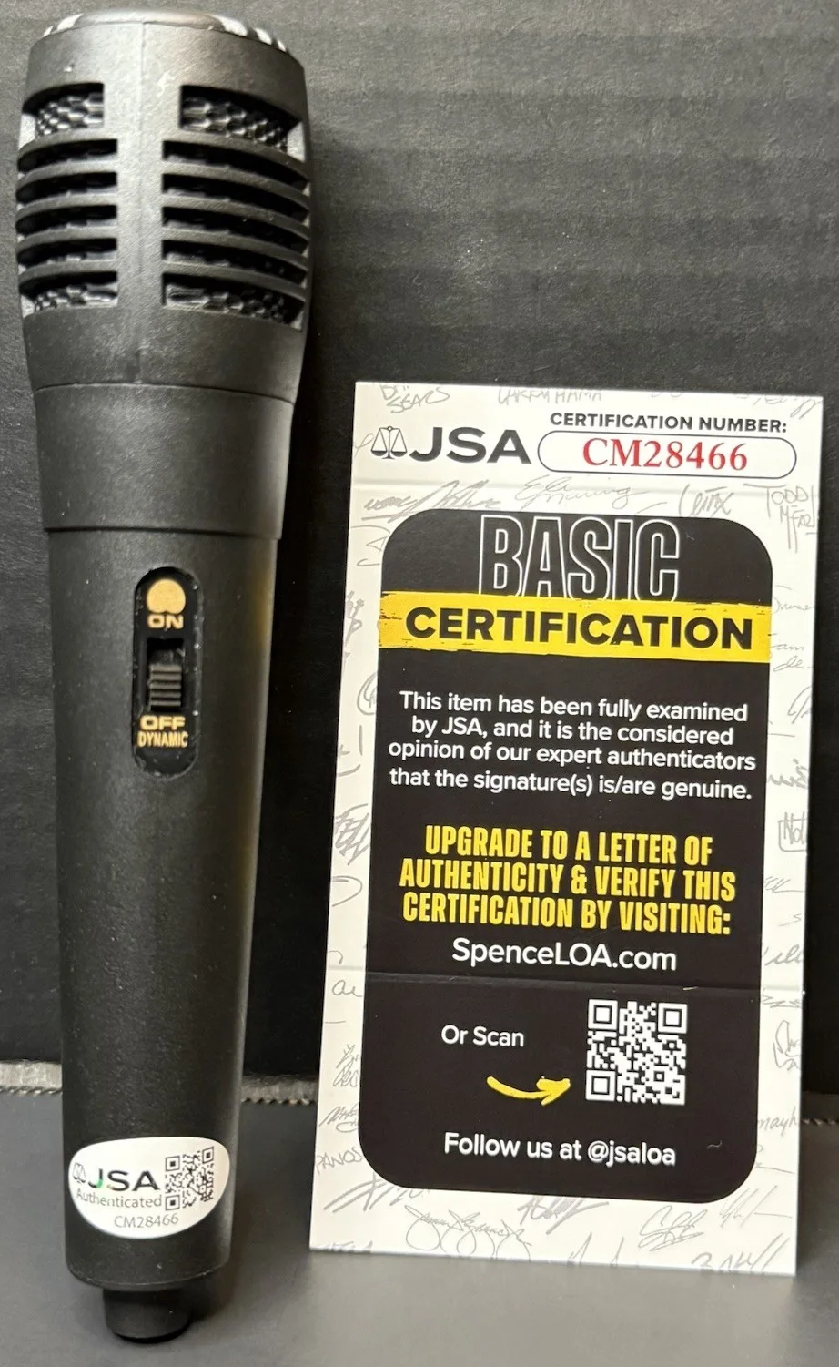 Jesse McCartney Signed Microphone Autographed Mic Beautiful Soul Singer JSA COA, изображение 3