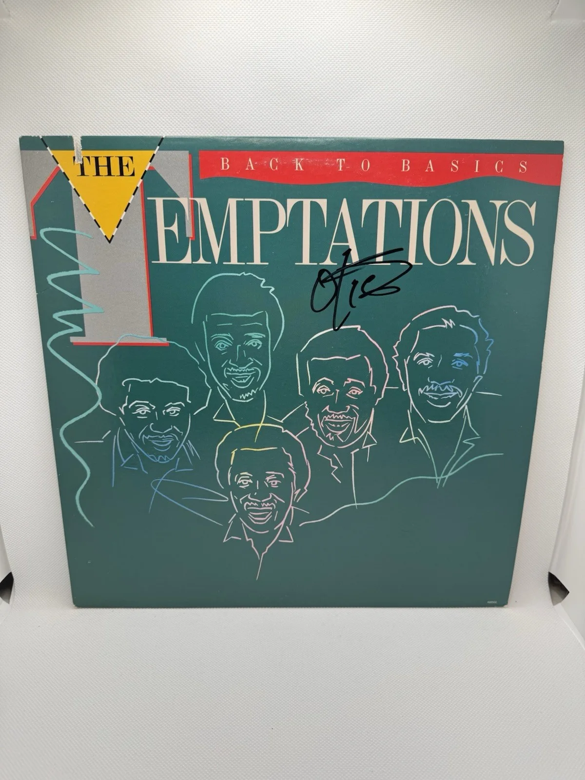 OTIS WILLIAMS SIGNED VINYL THE TEMPTATIONS BACK TO BASICS JSA COA AUTOGRAPH